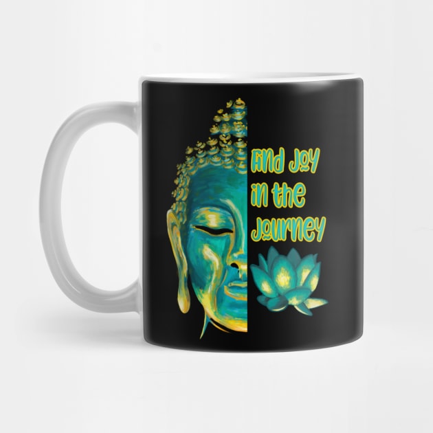 Find Joy in the Journey Half Buddha Face by Get Hopped Apparel